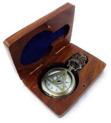นาฬิกาอะนาล็อกสำหรับผู้ชายผู้หญิงและเด็กสามเหลี่ยมชุบทองแดงโลหะกระเป๋านาฬิกาโซ่ CHLW052