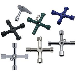 <span class=keywords><strong>Clé</strong></span> triangulaire universelle multifonction 4 en 1, clés de plombier triangulaires pour compteurs de <span class=keywords><strong>gaz</strong></span> et d'électricité - Product Image 1