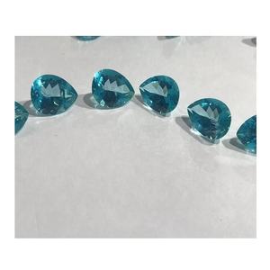 Topacio Natural Color Paraiba, Forma de Pera, Piedras Preciosas Sueltas - Product Image 1