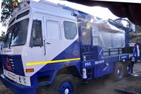Machine de forage de puits d'eau montée sur camion PRL Diesel d'occasion, 300 mètres, avec système de forage DTH et rotatif, haute productivité