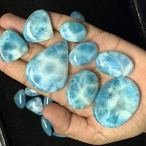 Piedra Larimar azul Natural de alta calidad Producto de piedras preciosas de calidad AAAAA - Product Image 4