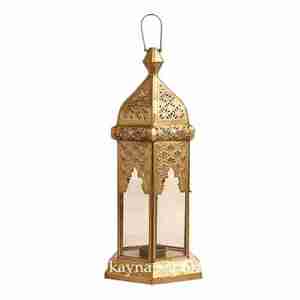 Lanterne de porte marocaine décorative en métal et verre, finition antique, nouveau design, faite à la main, écologique, pour Noël, anniversaire, Pâques - Product Image 3