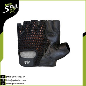 Nuevos guantes de levantamiento de pesas, guantes de gimnasio, diseños personalizados, Palma acolchada, suave, fácil agarre, cuero de vaca, respaldo de cuatro vías para entrenamiento en el gimnasio - Product Image 6