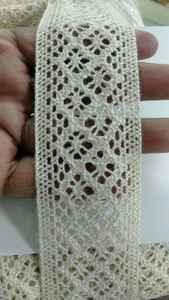 Dentelles au crochet brodées à la machine sur mesure, en tailles et couleurs assorties, pour robes de mariée. - Product Image 5