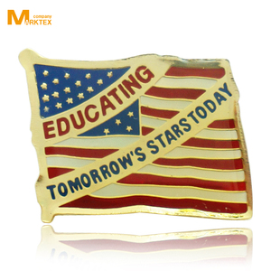 Insignia de la bandera nacional de fábrica, emblema de solapa - Product Image 2