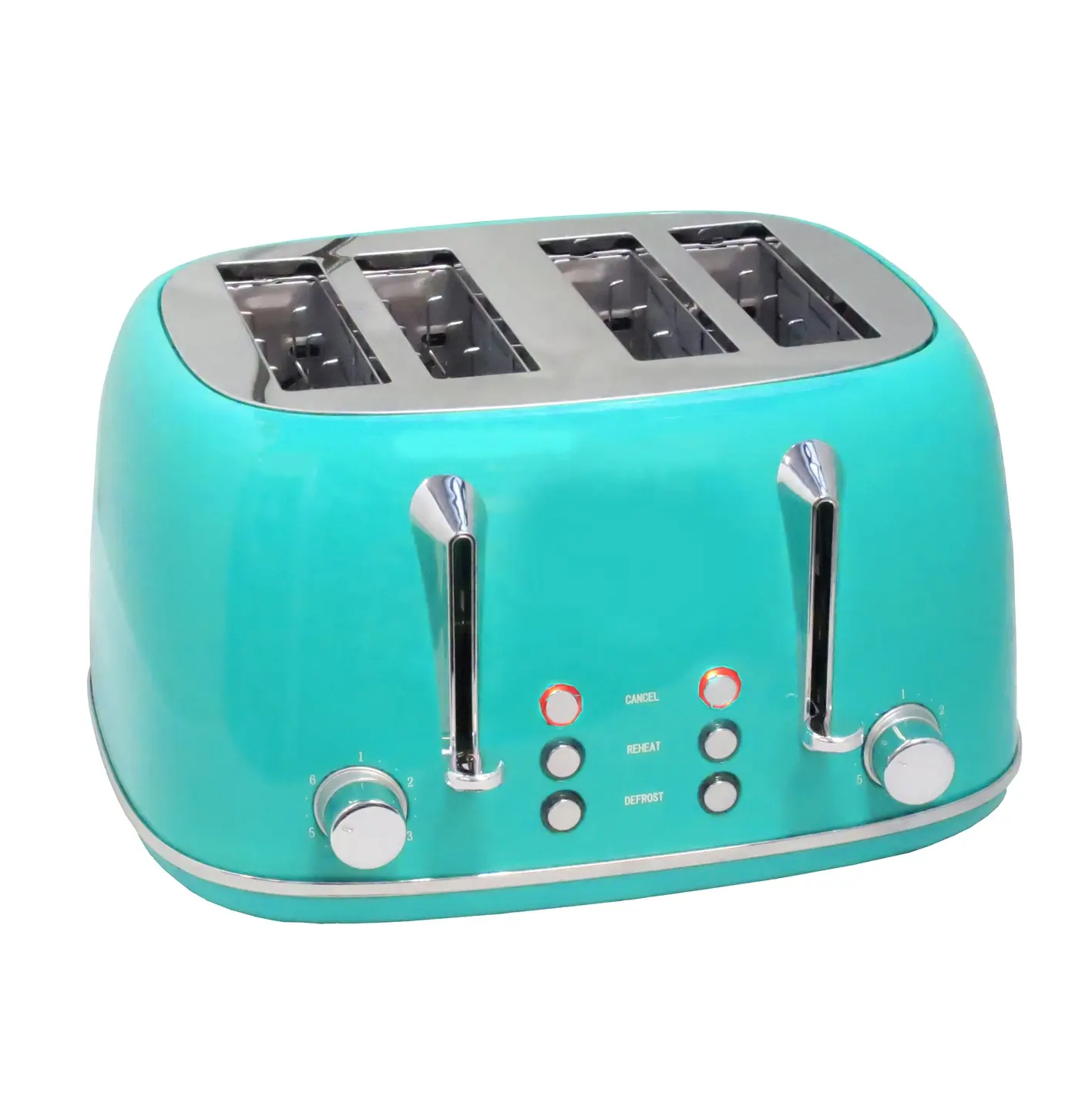 Yeni iyi mavi paslanmaz çelik renkli akıllı tost makinesi otel okul mutfak aletleri sandviç üreticisi 4 dilim tost makinesi