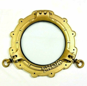 Espejo de ventana de ojo de buey redondo de aluminio, espejo de baño decorativo de un solo lado con características personalizadas para decoración de barcos/barcos - Product Image 5