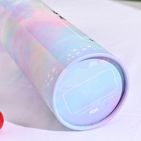 Boîte cylindrique en carton avec Logo personnalisé, cylindre rond en Tube de papier, coffret d'emballage pour coffrets cadeaux cosmétiques, pièces