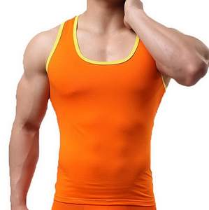 Camisetas sin mangas informales de verano para hombre, camisetas transpirables de secado rápido de talla grande de algodón/poliéster, diseño de logotipo personalizado a la venta - Product Image 4