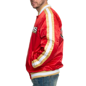 Custom Made Polyester/Cotton Satin Varsity Baseball Jacket Wholesale Waterproof Eco-Friendly <b>Winter</b> Cheap Price - Product Image 5