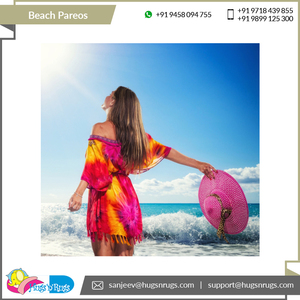 Sarong de algodón 100% de lujo para mujer, proveedor líder, diseño impreso personalizado, ropa de playa multicolor de alta calidad, venta al por mayor - Product Image 5