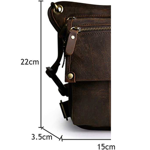 Bolsa de Viaje Unisex de Cuero Genuino de Primera Calidad, Color Personalizado, Porta Pasaportes, Estilo Motero Keven Impex, Ecológico - Product Image 4