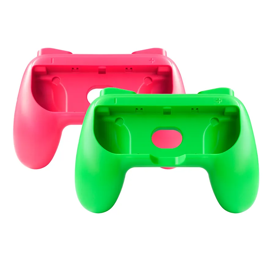 Poignées pour Nintendo Switch Joy Con Vert et Rose (Paquet De 2)