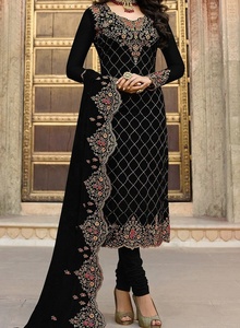 Latest-Stylish-Indian/Pakistani-Party-Wear-Embroidery work on Stunning-Kurta with <b>Pant</b> Dress Party & Wedding wear=2020 - Product Image 2