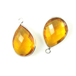 13x18mm pendentif citrine en argent sterling 925 fait à la main collier de citrine naturelle de haute qualité avec bijoux de charme faits à la main en or - Product Image 2