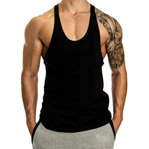 Débardeur stringer de sport sans manches pour homme, conception personnalisée OEM, séchage rapide, respirant, livraison gratuite, vente en gros, stringer en coton personnalisé - Product Image 5