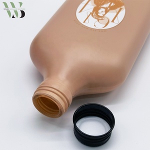 Botella de vidrio con tapa para envasado de bebidas, botella de vidrio con impresión personalizada, color marrón, <span class=keywords><strong>2022</strong></span> ml, 200ml, 250ml, 350ml - Product Image 3