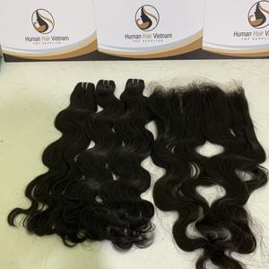 Extensiones de cabello humano 100% virgen, mechones de pelo ondulado con encaje Frontal, 13x6 HD, cierre de encaje - Product Image 6