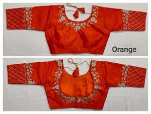 Lehenga-tela de seda pesada india, bordada, secuencia de trabajo, saree, blusa - Product Image 2