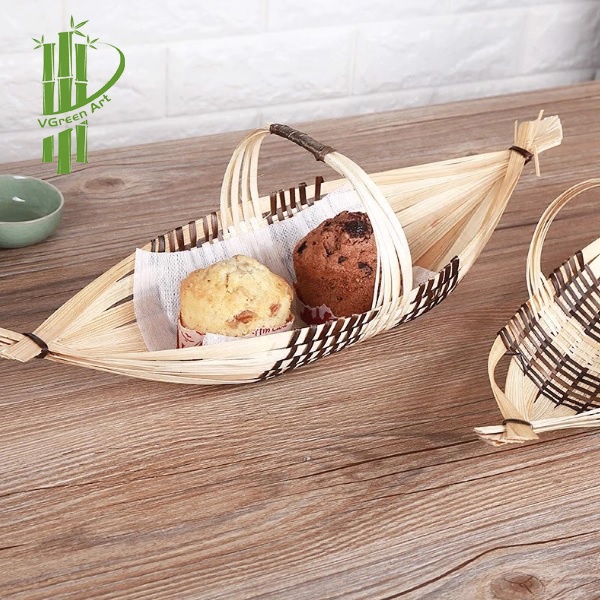 HBSCHES PRODUKT Bambus Tablett kleines Boot geformt Einweg Lebensmittel  Sushi Boot Bambus Obst teller kleine Mini Bambus Korb Wohnkultur|  Alibaba.com