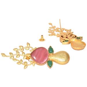 Trending handmade hoop stone <b>stud</b> earing for <b>girls</b> and women - Product Image 4