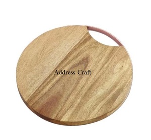 Tabla de queso redonda de madera Natural de moda, tabla de cortar queso creativa, bloques de cortar más vendidos 2025, tabla de cortar verduras - Product Image 1