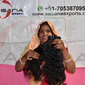 En gros 100% Remy Cuticule Aligné Non Transformé Naturel Ondulé Vietnamien Indien Extensions Humaines Lâche Vague Profonde Machine Double - Product Image 5