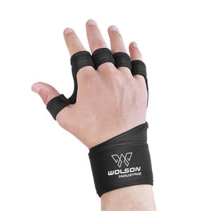 Logotipo personalizable Guantes de gimnasio Silicona transpirable Medio dedo Entrenamiento Fitness Ejercicio Guantes de levantamiento de pesas Fabricante - Product Image 2