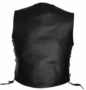 Moto Chopper style motard en cuir véritable pour Sportster Gilet vintage Sportswear - Product Image 3