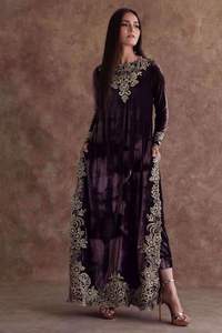 2021 New Elegant Stylish Kameez Long Pant Dress Embroidered Decorated Diamonds Lace Sequins Natural for Parties Weddings - Product Image 2