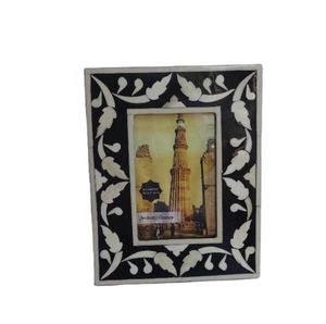 Venta caliente hecho a mano Floral Curving Bone Inlay Photo Frame todos los tamaños para la decoración del hogar - Product Image 1