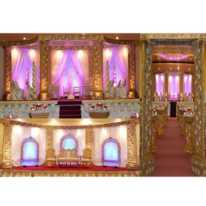 Elegante Mandap/Escenario para Bodas Hindúes, Tendencia en Fiji, Fibra Ligera, Tamaño Personalizable, Decoraciones para Bodas, Joyería de Nuevo Diseño - Product Image 1
