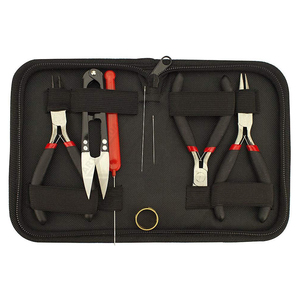 Hot Selling Jewelry Making <b>Pliers</b> Tools Kit Jewelry Making Tools in Zippered Case 8 Pieces <b>Set</b> L.A. ELAHI & CO - Product Image 1