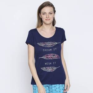 Camiseta rosa de manga corta para mujer, Camiseta 100% de algodón, camisetas informales de manga corta lisas con cuello redondo para mujer - Product Image 3