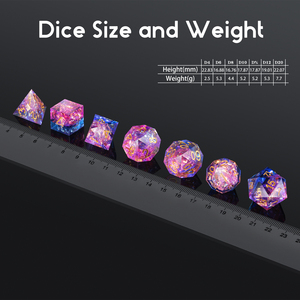 Xúc Xắc Nhựa Cạnh Sắc Nét Bán Chạy Nhất Bộ Xúc Xắc DND Đa Diện Tùy Chỉnh Bộ Xúc Xắc Nhựa D & D Cho TTRPG - Product Image 5