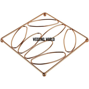 Square Shape Metal <b>Trivet</b> Traditional Design Handmade Wholesale <b>Trivet</b> Silver Finished Designer Metal <b>Trivet</b> - Product Image 3