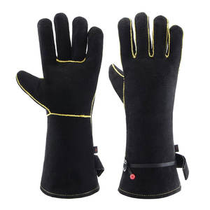 Logo personnalisé imprimé léger anti-dérapant Pakistan gants de soudage dernier modèle imperméable cuir et PU toucher personnalisé - Product Image 1