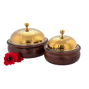 Juego de tres ollas de metal disponibles en diferentes colores Cazuela hecha a mano de la mejor calidad Nueva olla de metal de lujo más vendida - Product Image 2