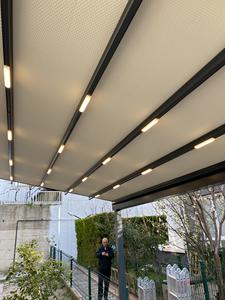 Auvent motorisé en PVC pour l'extérieur, toit rétractable avec éclairage Led, système de Pergola en aluminium à variateur électrique - Product Image 6
