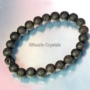 Wholesaler of Good Quality Lava stone Gemstone <b>Bracelet</b> : Good Quality Lava stone Gemstone <b>Bracelet</b> F0r Sale - Product Image 1