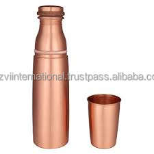 ภาชนะใส่เครื่องดื่มทำจากพลาสติกเหมือนทองแดงขวดมีสไตล์สำหรับเครื่องดื่ม - Product Image 3