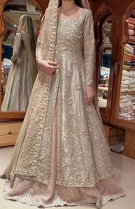 Elegant--<b>Bridal</b>-Stylish <b>Jacket</b> with Lehenga with Elegant Embellished in crystal glass beads stone work for Wedding=2021 - Product Image 2