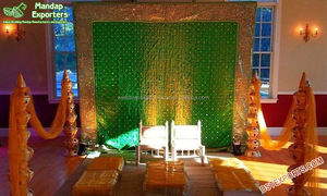 Modern Wedding <b>Party</b> Embroidered <b>Backdrop</b> Hand Embroidery <b>Backdrops</b> for Wedding Decor Royal Wedding Beautiful <b>Backdrop</b> Decor - Product Image 2