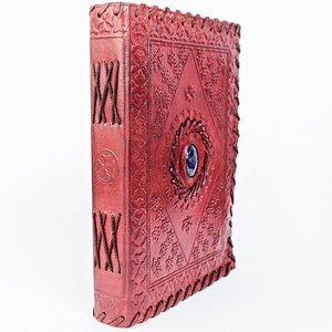 Đá dập nổi da chính hãng ràng buộc Tạp Chí Nhật ký sổ tay Sketchbook với trống hoặc lót trang cho du lịch và quà tặng bằng văn bản - Product Image 3