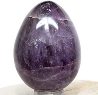 Purple Amethyst Egg Home Decoration Sparkling Mineral Quartz <strong>Crystal</strong> Polished <strong>Stone</strong> <strong>Best</strong> <strong>Selling</strong> Gemstone Eggs Natural Souvenir