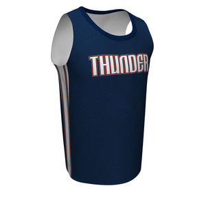 Uniforme de baloncesto personalizado para hombre, bajo pedido, logotipo personalizado, material de poliéster de alta calidad, precio barato - Product Image 1