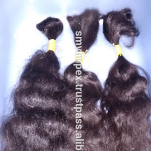 Cabello indio remy de la mejor calidad, cabello indio natural a granel, con buena textura, sin piojos ni tuercas, 10000% sin procesar - Product Image 3