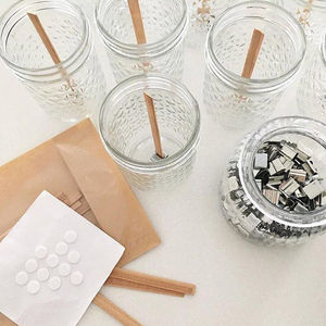 Il Campione libero 100 Pcs Lungo Profumato <span class=keywords><strong>Legno</strong></span> Stoppino Candela di <span class=keywords><strong>Legno</strong></span> <span class=keywords><strong>Cera</strong></span> Stoppino// - Product Image 4