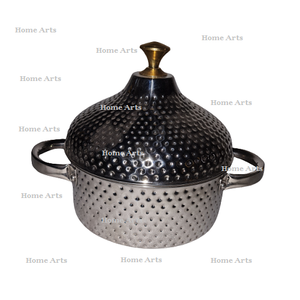 Venta caliente cazuela de acero inoxidable tamaño personalizado forma redonda comida servir olla caliente para uso doméstico en la cocina - Product Image 1