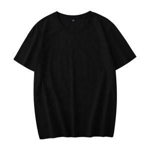 Vente en gros du fabricant T-shirts unisexes à manches courtes et col rond pour hommes de haute qualité 100% coton couleur unie Street Style - Product Image 2